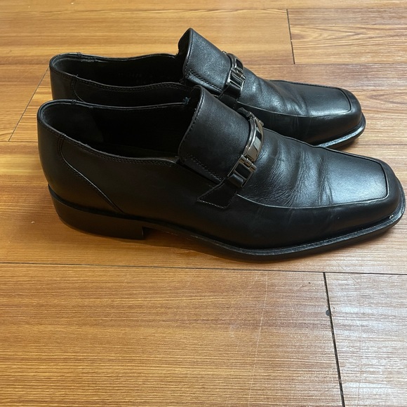 Mens Johnston and Murphy Black Slip On Size 9 151429 - Picture 2 of 8